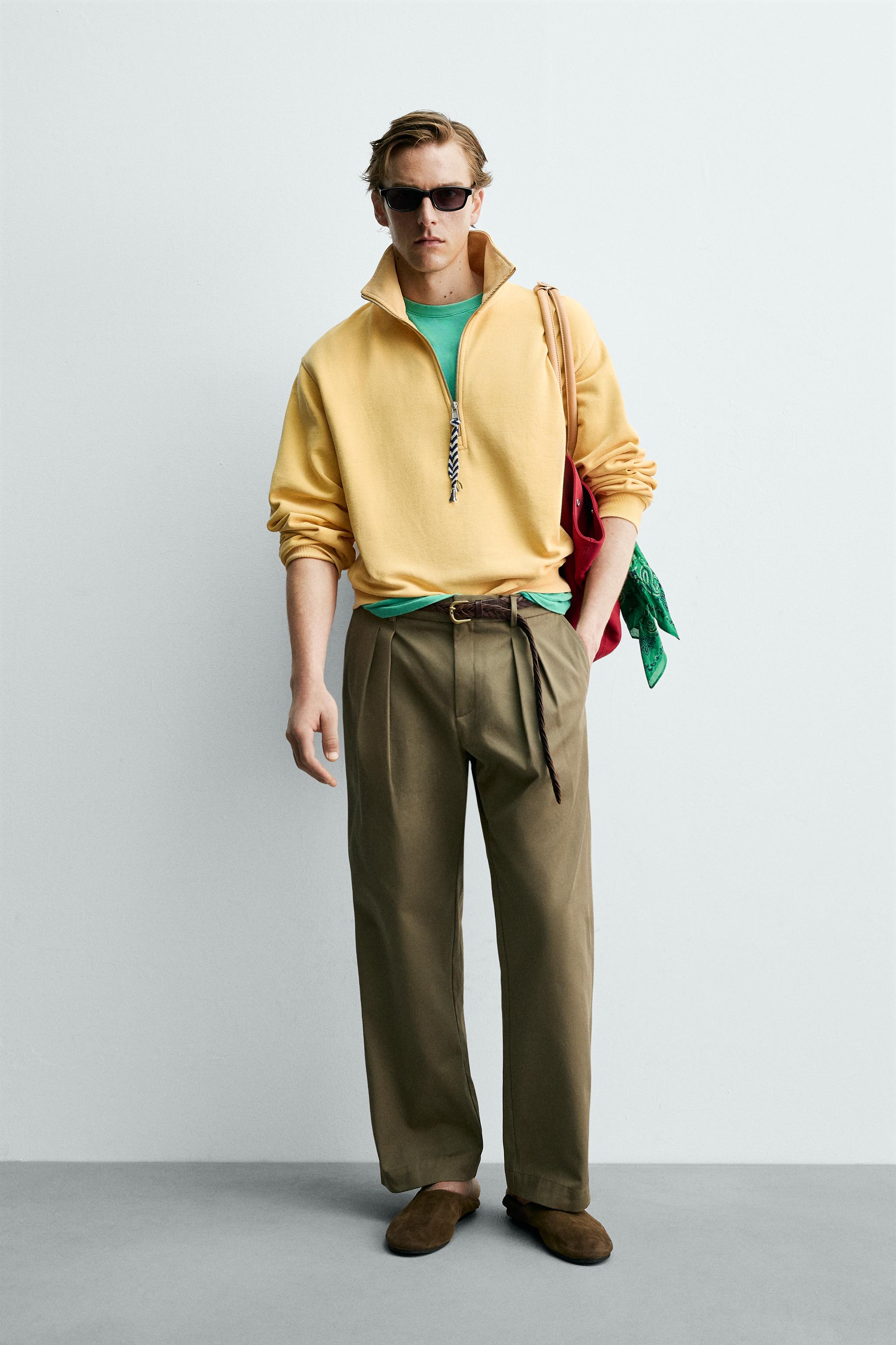 PLEATED CHINO PANTS AARON LEVINE X ZARA